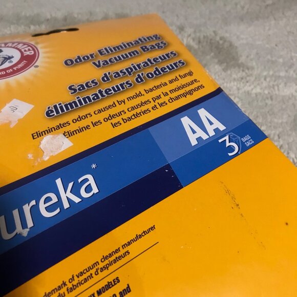 Arm & Hammer Eureka AA Vacuum Bags 3 Pack Uprights 4100/4300-4600/5180/S4170 - Picture 4 of 5